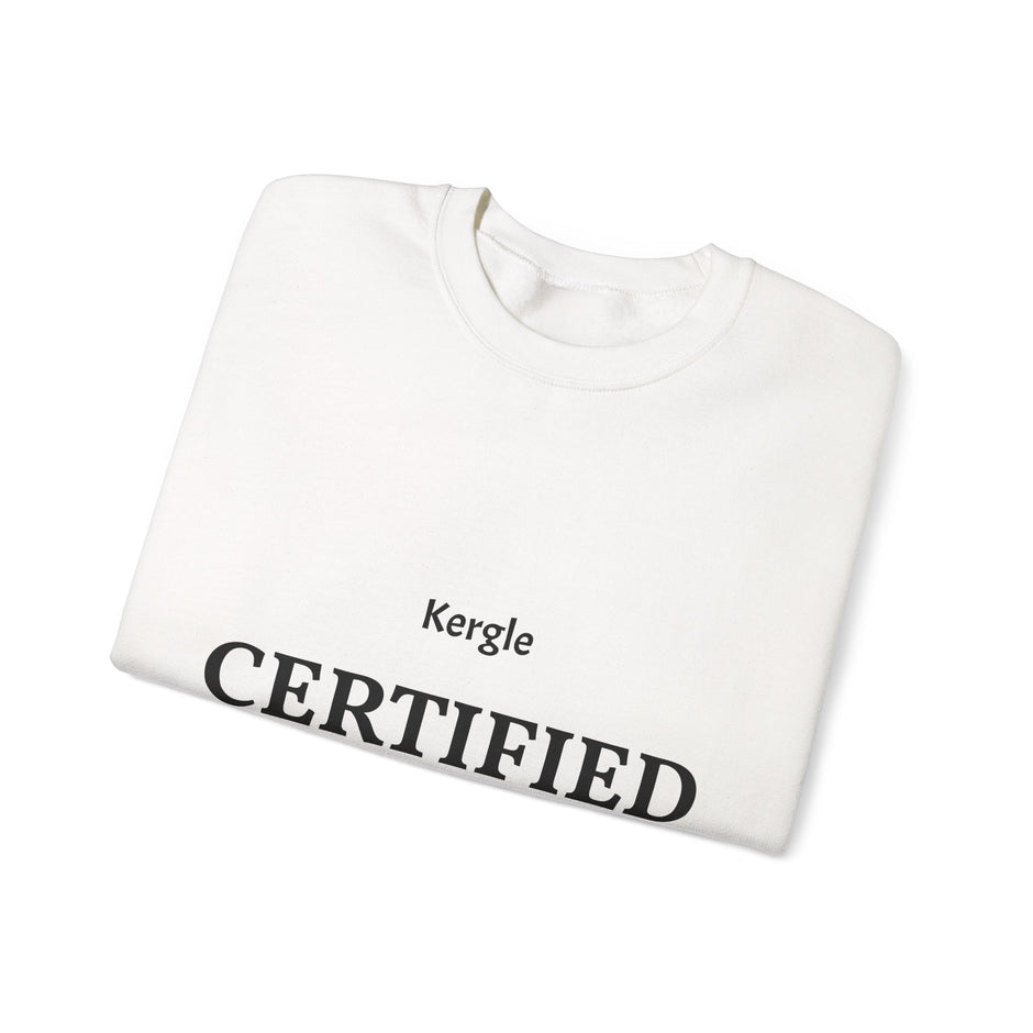 Certified Classic Crewneck Sweatshirt — Minimal Vintage Logo Pullover - Kergle