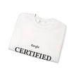 Certified Classic Crewneck Sweatshirt — Minimal Vintage Logo Pullover - Kergle