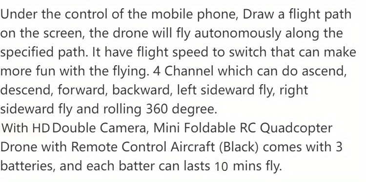 KBDFA E88 Drone - HD WIFI Helicopter with 4K Camera, Foldable Quadcopter, 1181.1inch Maximum Flight Altitude, 3m/s Speed, 5 Minute Battery Life, Black and Gray, Rechargeable Li-Polymer Battery, 1800mAh, 1181.1inch Control Ran - Kergle
