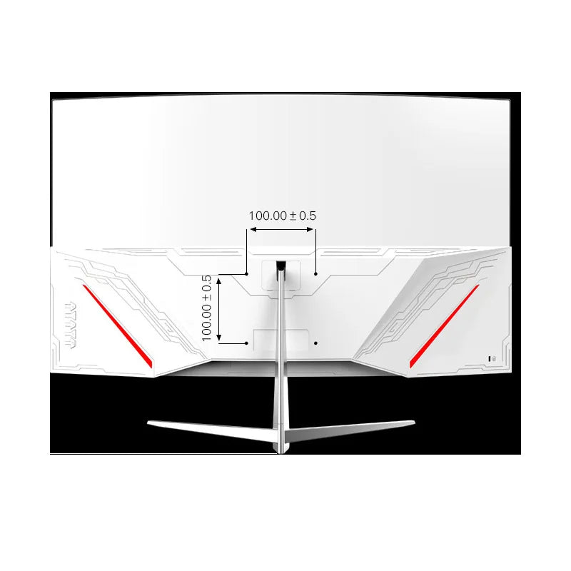 White 32 Inch 1500R 2K QHD 1440P 144hz 165Hz LCD 1ms Wall Mounted PC Desktop Computer Screen Gaming LED Curved Monitor - Kergle