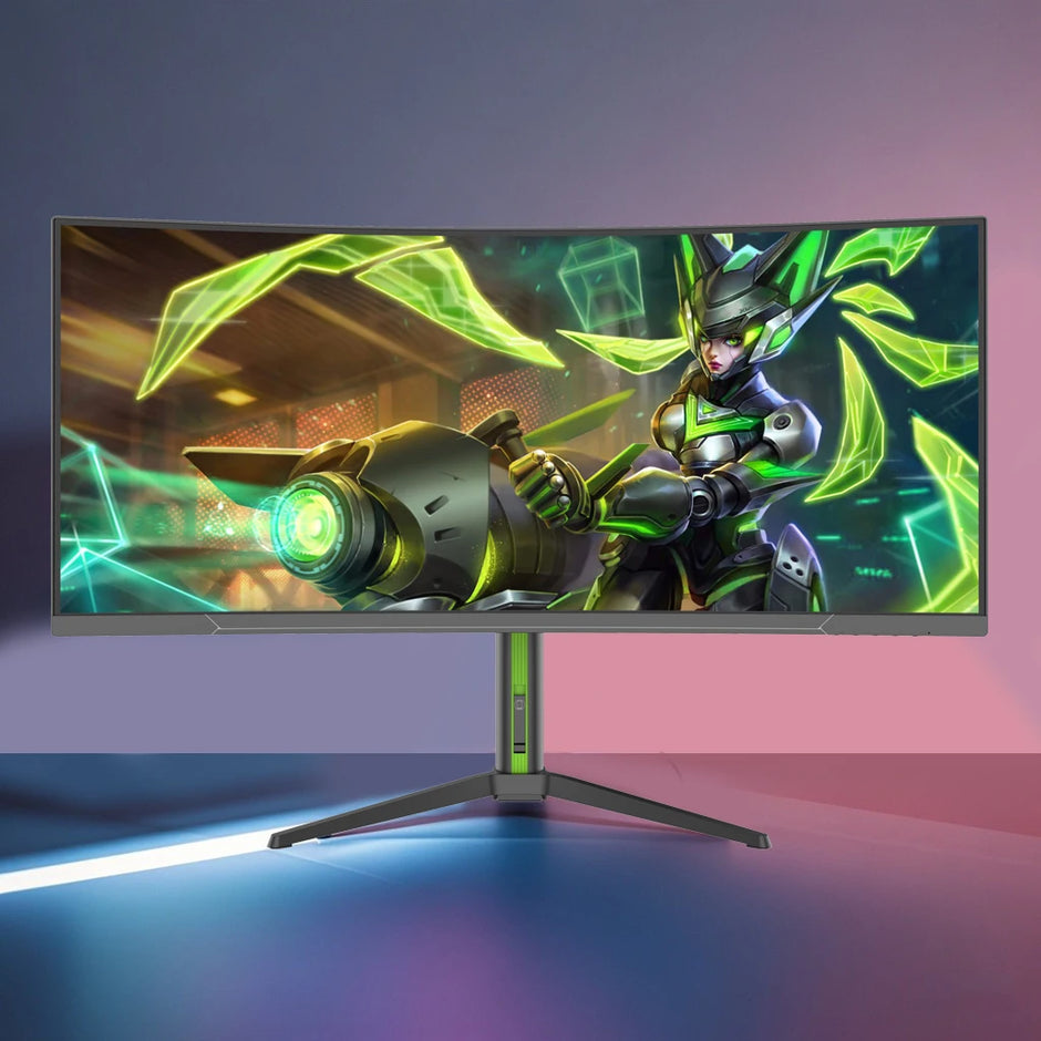 Factory 34 Inch Curved Monitor Screen Big Wide Screen Computer Monitor Gaming Monitor 4k 165hz - Kergle