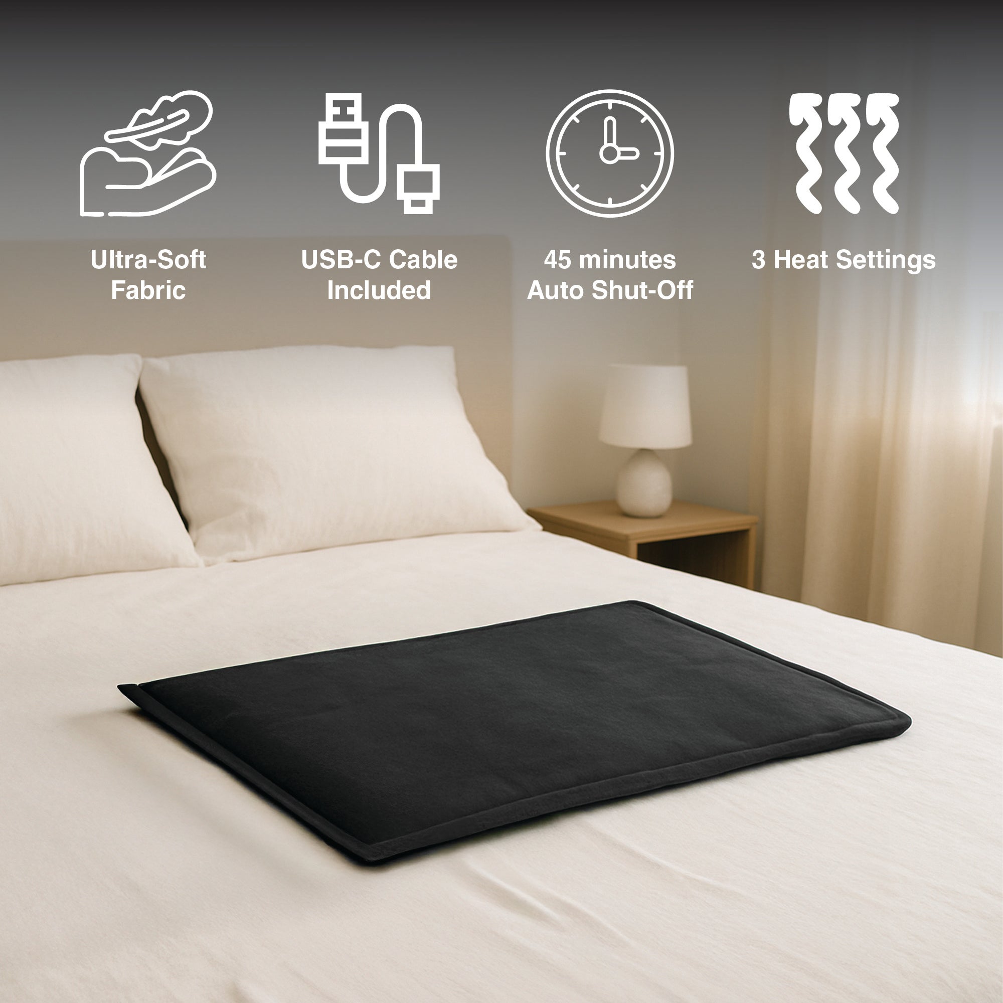 LED Fast Charging Power Bank & Extra Large Electric Heating Pad: Power & Comfort Duo!-2