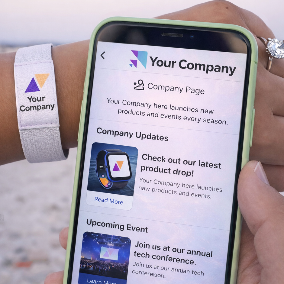 NFC bracelet business merchandise customization, Interactive company merchandise, better business card Set of 150 - Kergle