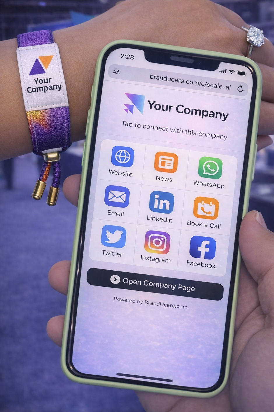 NFC bracelet business merchandise customization, Interactive company merchandise, better business card Set of 150 - Kergle