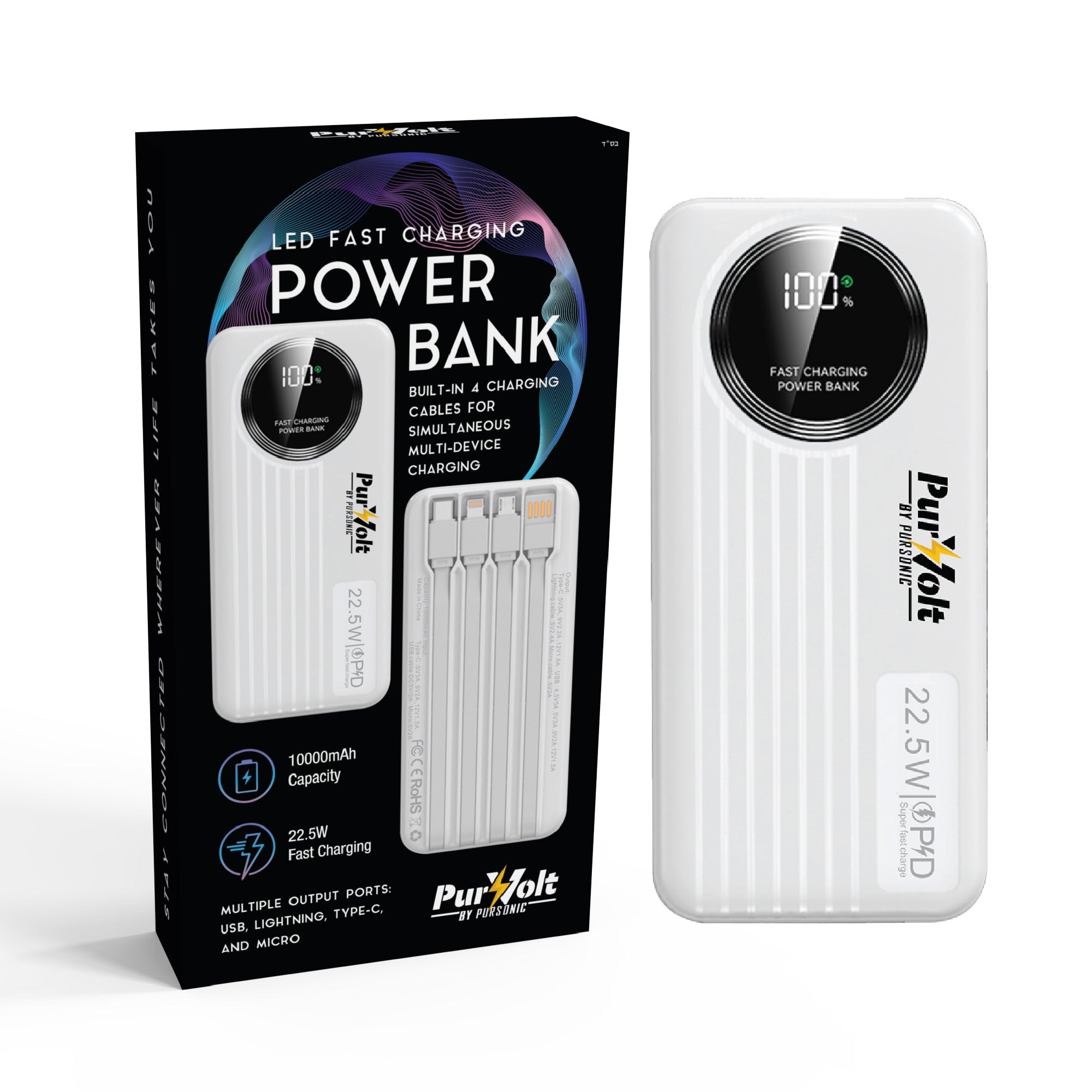 LED Fast Charging Power Bank & Extra Large Electric Heating Pad: Power & Comfort Duo!-4