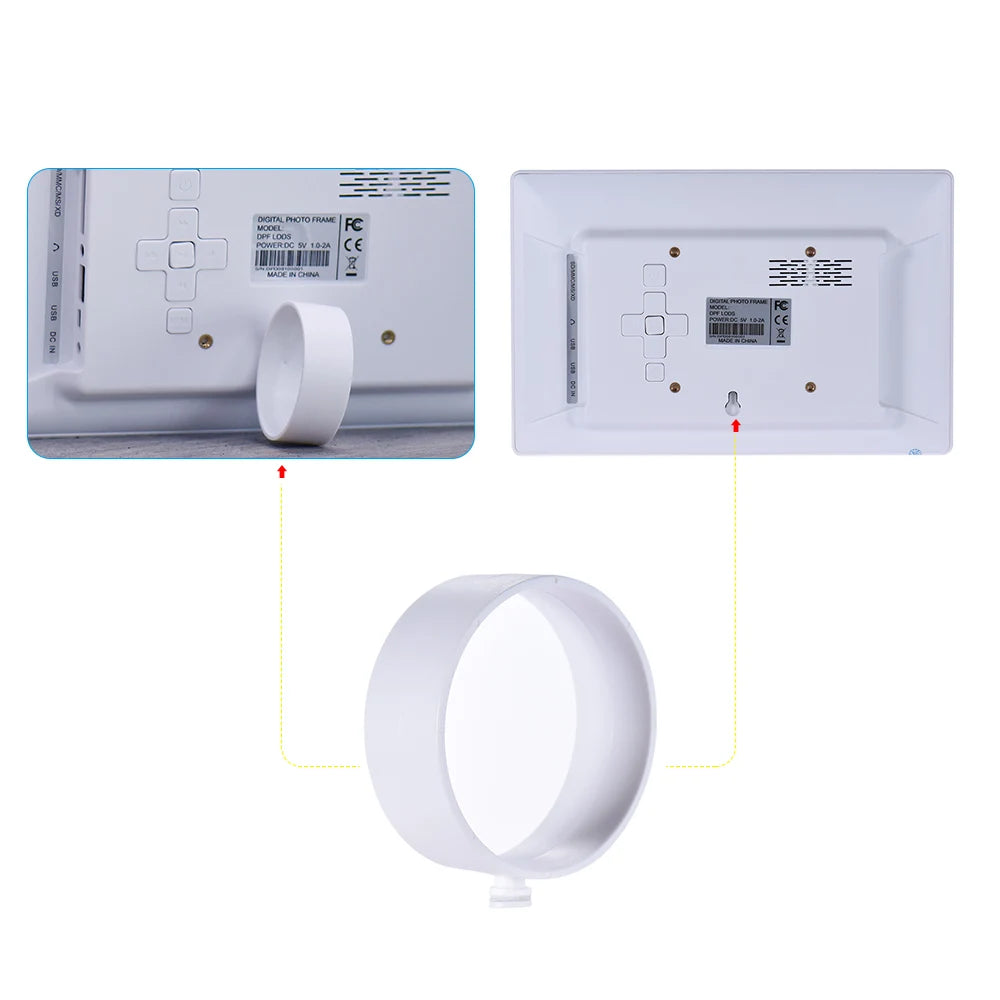 10 Inch Wide LCD Screen Digital Photo Frame 1024 * 600 High Resolution Electronic Photo Frame with MP3 MP4 Video Player Calendar