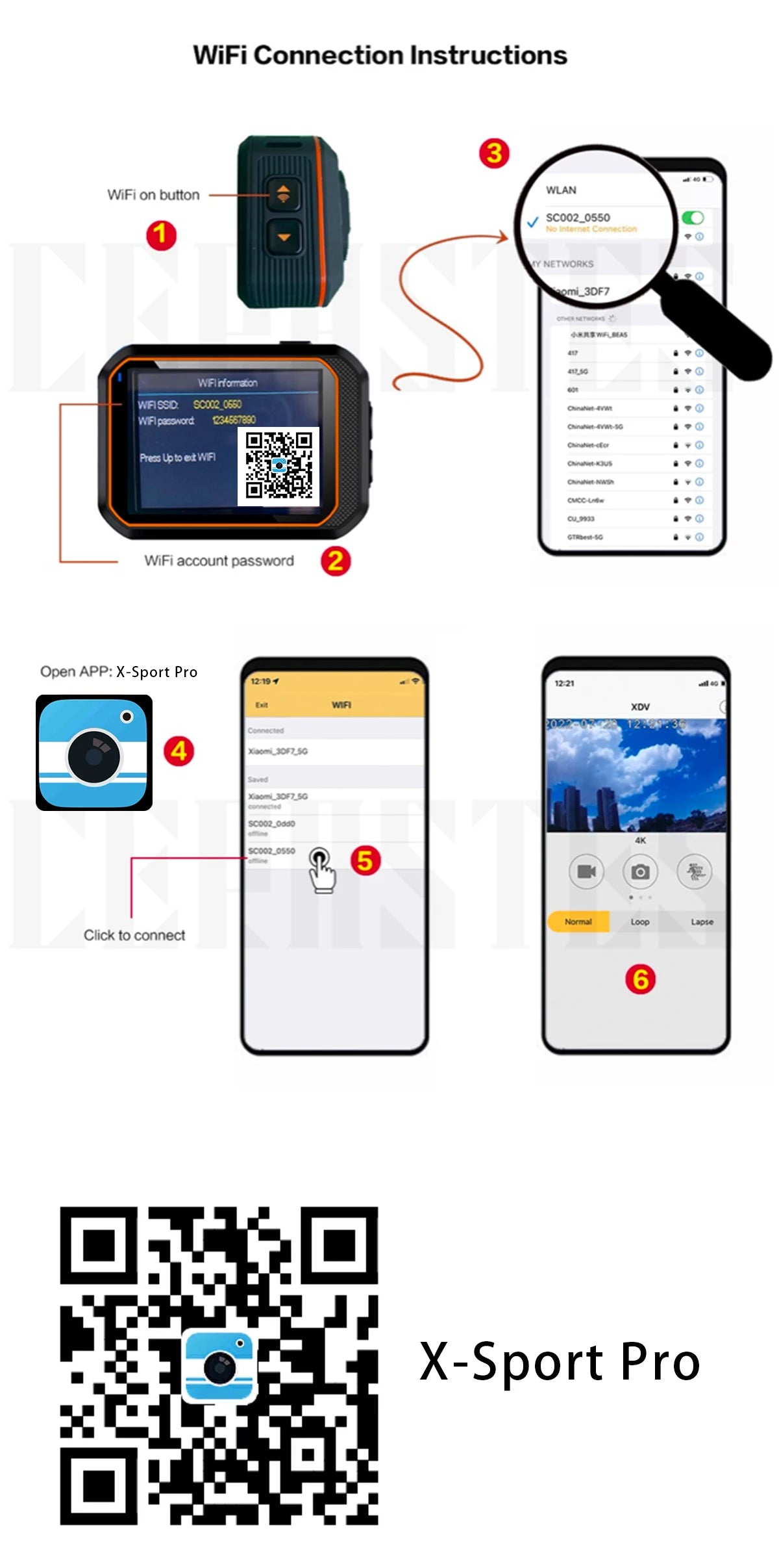 Action Camera 4K60FPS WiFi Anti-shake Action Camera With Remote Control Screen Waterproof Sport Camera drive recorder - Kergle