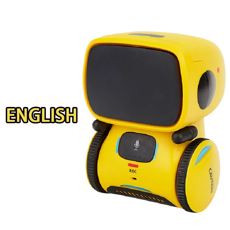 Toy Robot Intelligent Robots Russian & English & Spanish Version Voice & Touch control Toys Interactive Educational RC Robot - Kergle