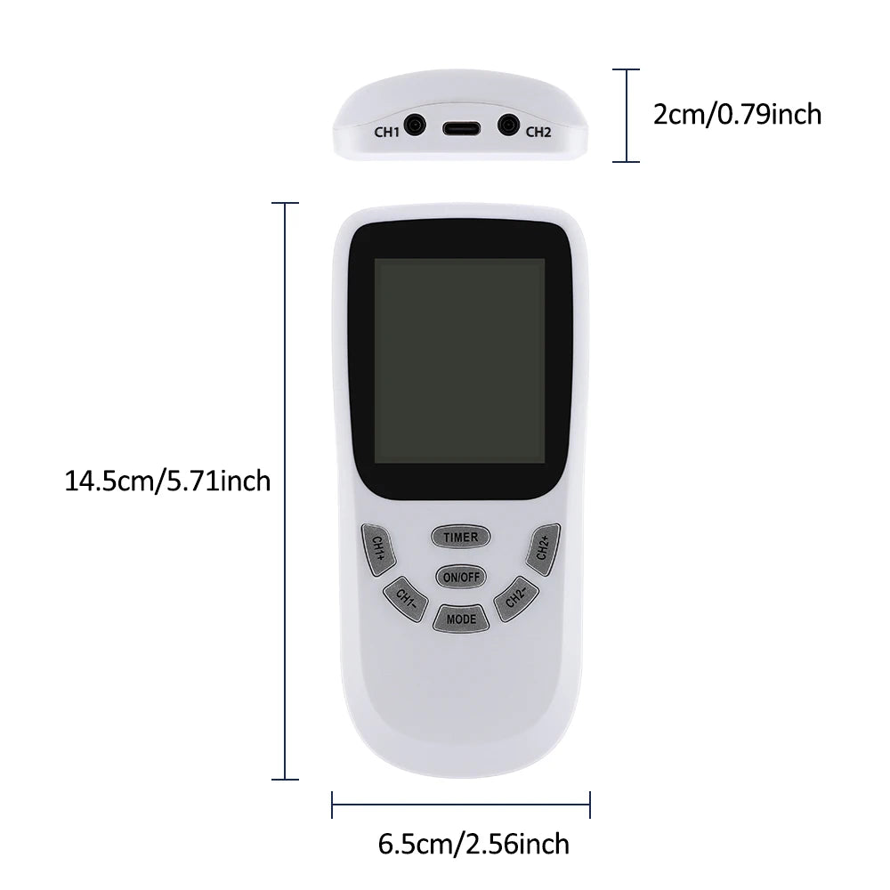 Electronic Pulse Massager TENS EMS Muscle Stimulator Physiotherapy Instrument Multiple Output Meridian Apparatus Health Care - Kergle