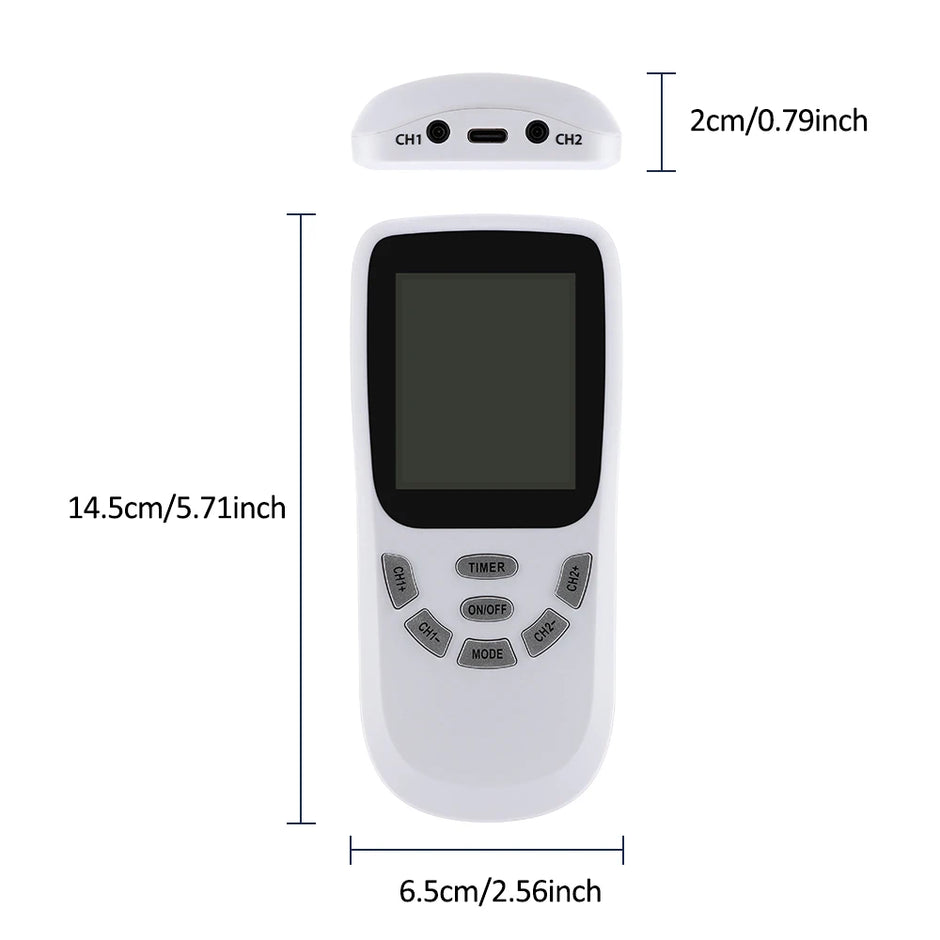 Electronic Pulse Massager TENS EMS Muscle Stimulator Physiotherapy Instrument Multiple Output Meridian Apparatus Health Care - Kergle