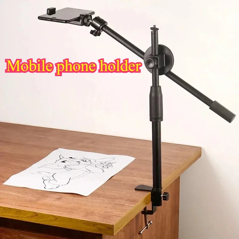Horizontal Tripod for Phone Smartphone Table Overhead Tripe Stand for Mobile Cellphone Filming Photography Articulated Arm - Kergle