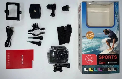  Action Camera 4K WiFi 2.0 Inch Touch Screen 140° Wide Angle Video Recording 30M Waterproof Bicycle Motorcycles Sports Cameras - Kergle