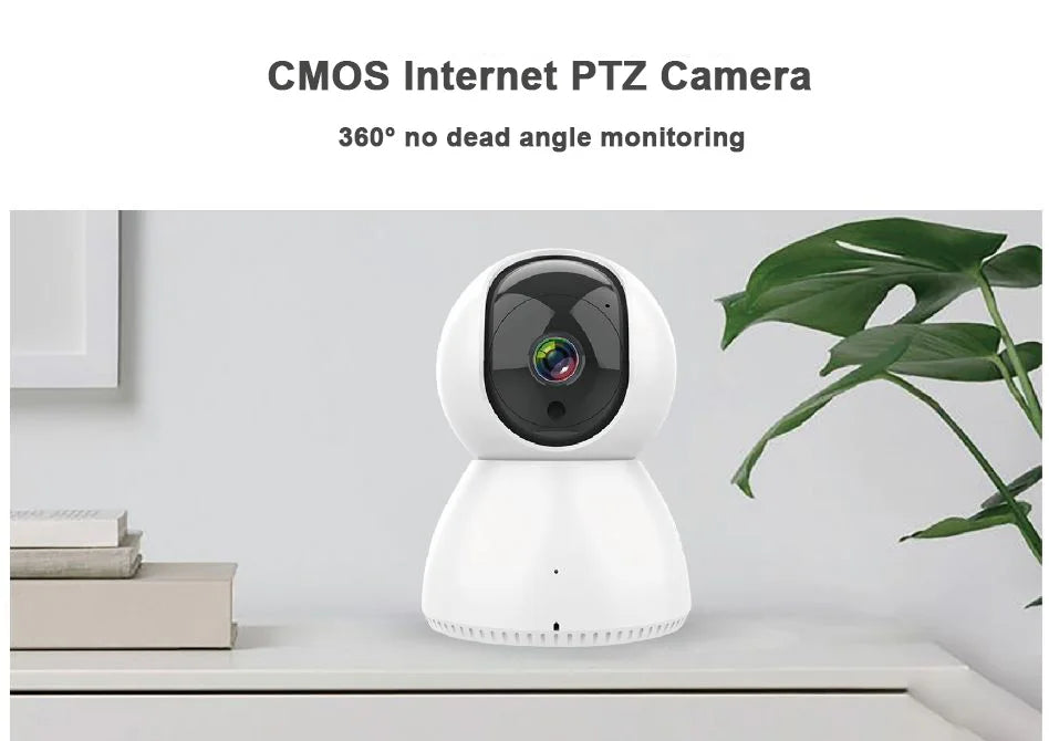 Smart Camera 1080P 360 Angle WiFi Night Vision Webcam Video IP Camera Baby Security Monitor AI Auto Tracking for Smartlife APP