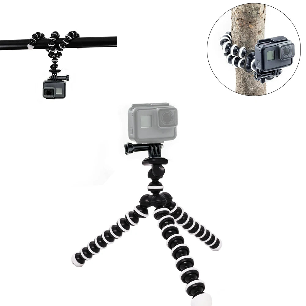 Tripods Tripod for Phone, Mobile Camera Holder Clip, Smartphone Monopod Stand, Octopus Mini Tripod Stativ - Kergle