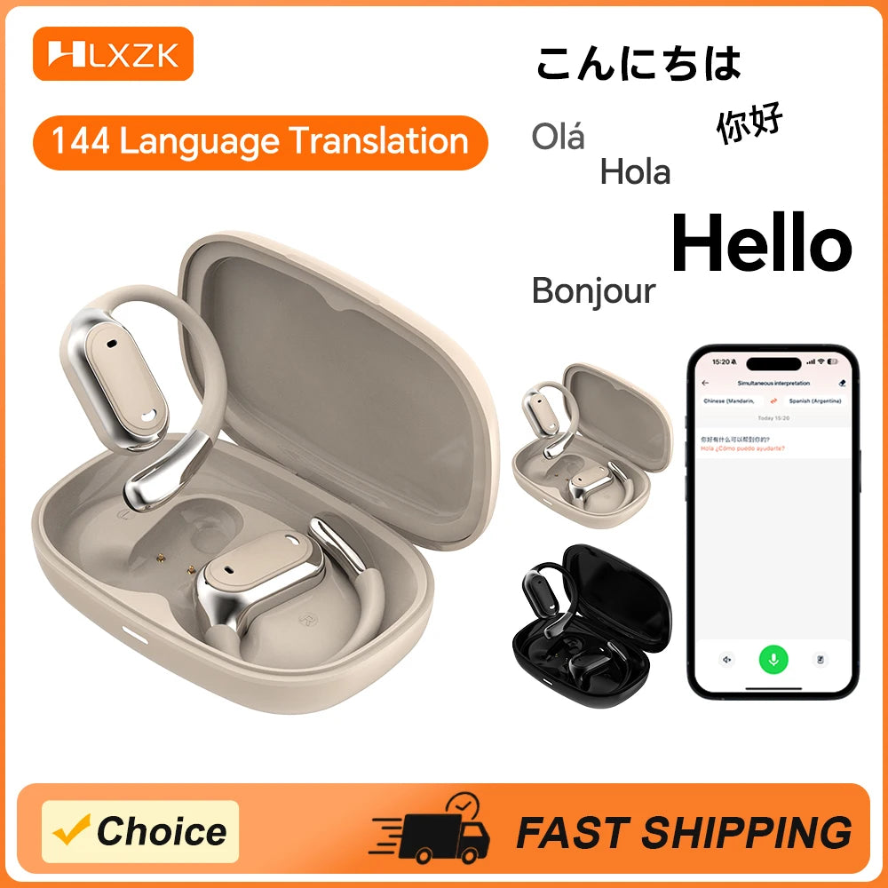 Oakenly AI Translator Headphones – 144-Language Real-Time Translation