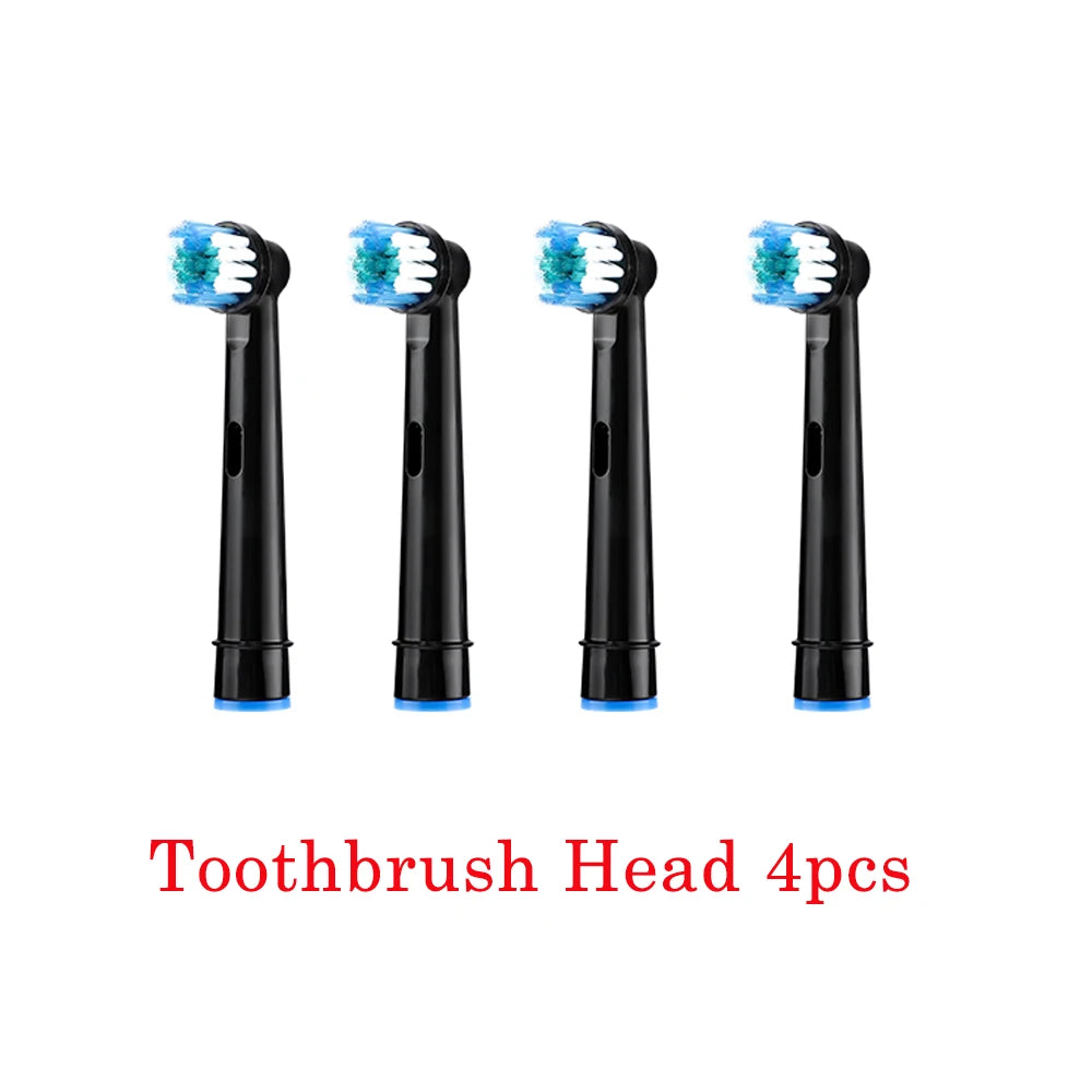 Smart Rotating Electric Toothbrush, Rechargeable Rotary Toothbrush with 4 Heads, Electric Toothbrush for Adults Soft Replacement