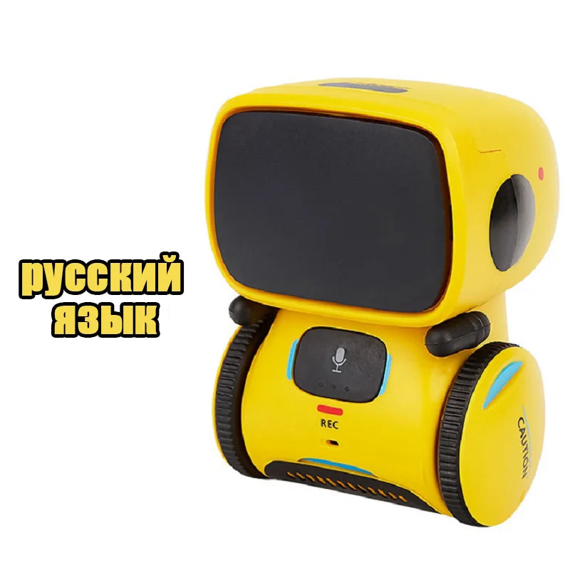 Toy Robot Intelligent Robots Russian & English & Spanish Version Voice & Touch control Toys Interactive Educational RC Robot - Kergle