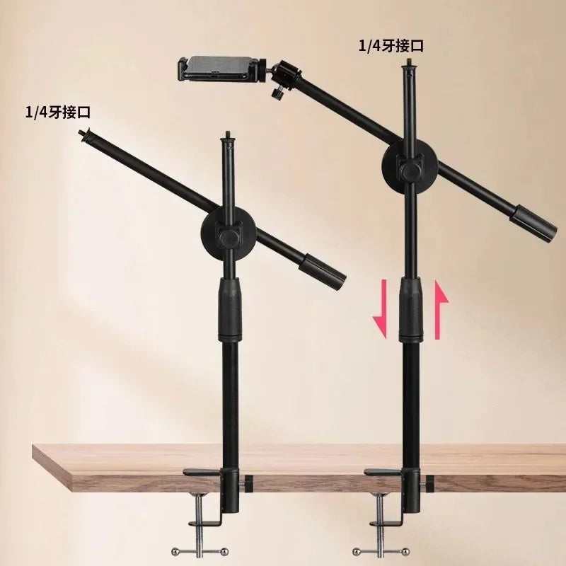 Horizontal Tripod for Phone Smartphone Table Overhead Tripe Stand for Mobile Cellphone Filming Photography Articulated Arm - Kergle