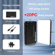 LED RGB Camera Light Full Color Output Video Light Kit Dimmable 2500K-9000K Bi-Color Panel Light CRI 95+ Rechargeable 3300mAh - Kergle