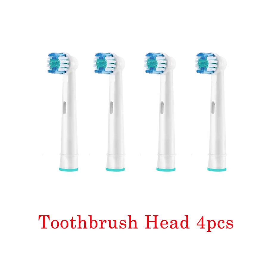 Smart Rotating Electric Toothbrush, Rechargeable Toothbrush with 4 Heads, Adults Soft Toothbrush - Kergle