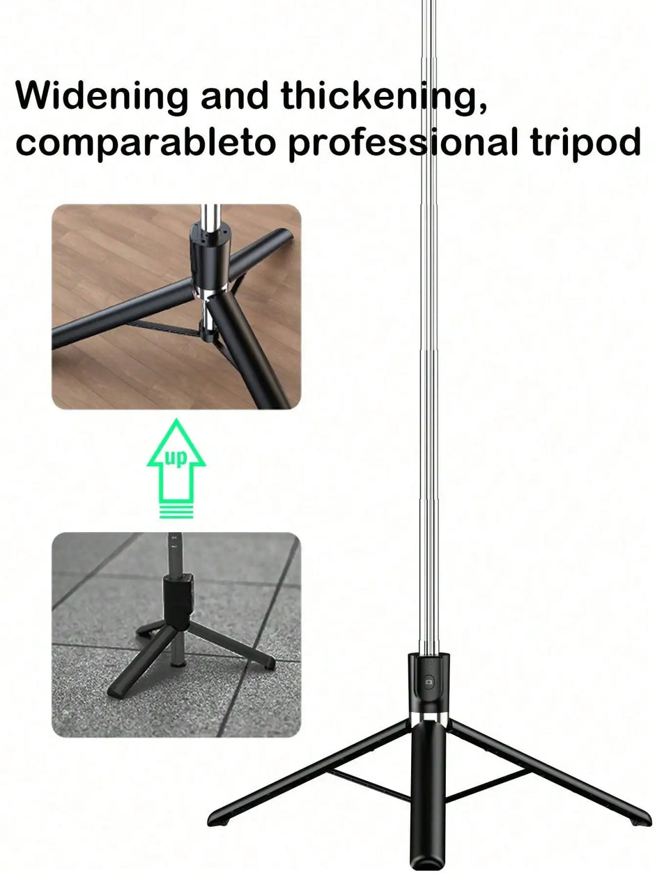1700mm Selfie Stick Wireless Selfie Stick Phone Tripod Extendable  Stand Foldable Monopod For Smartphones Balance Steady Shootin - Kergle