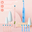 Smart Rotating Electric Toothbrush, Rechargeable Toothbrush with 4 Heads, Adults Soft Toothbrush - Kergle