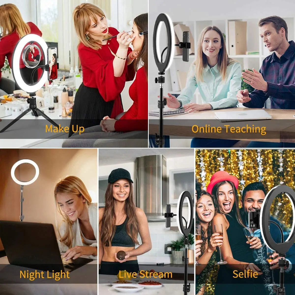 Selfie Ring Light Photography Fill Light Led Ring Lamp Remote Control Lamps For Mobile Phone Live Video Recording Live Broadcast - Kergle