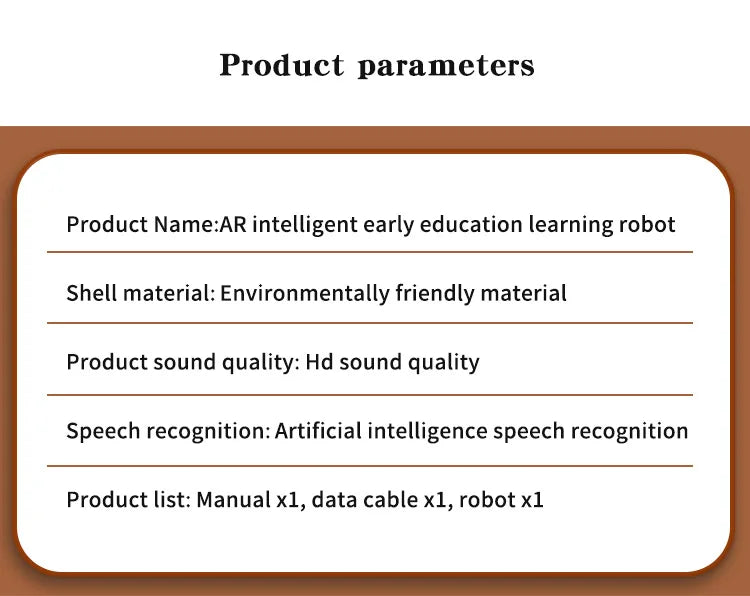 2026 Smart AI Robot WiFi Early Education Toys for Children Speech Recognition & Voice Interactive Educational Learning Machine - Kergle