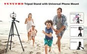 Tripod For Phone Camera Tripod Stand with Bluetooth Remote Phone Holder Lightweight Universal Photography For Xiaomi Huawei DSLR - Kergle