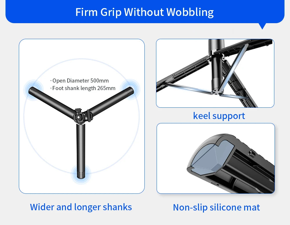 Tripod for Mobile Phone,2m Portable Selfie Stick with Wireless Remote Shutter,Stand for Camera Phone Photography - Kergle