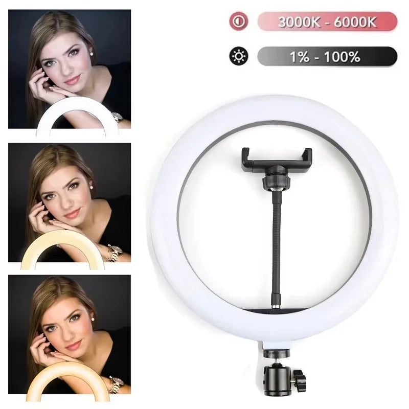 Selfie Ring Light Photography Fill Light Led Ring Lamp Remote Control Lamps For Mobile Phone Live Video Recording Live Broadcast - Kergle