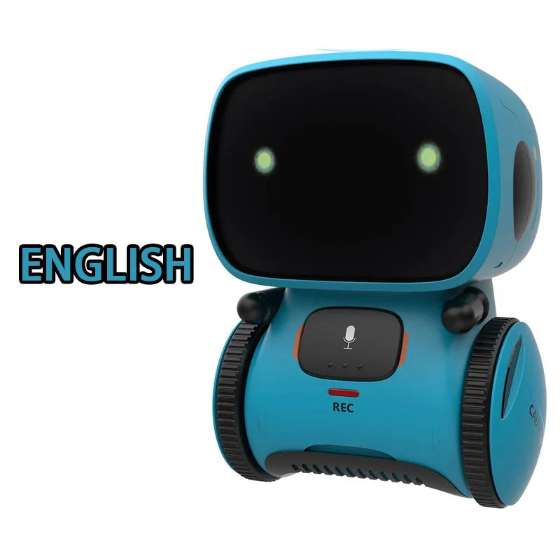 Toy Robot Intelligent Robots Russian & English & Spanish Version Voice & Touch control Toys Interactive Educational RC Robot - Kergle