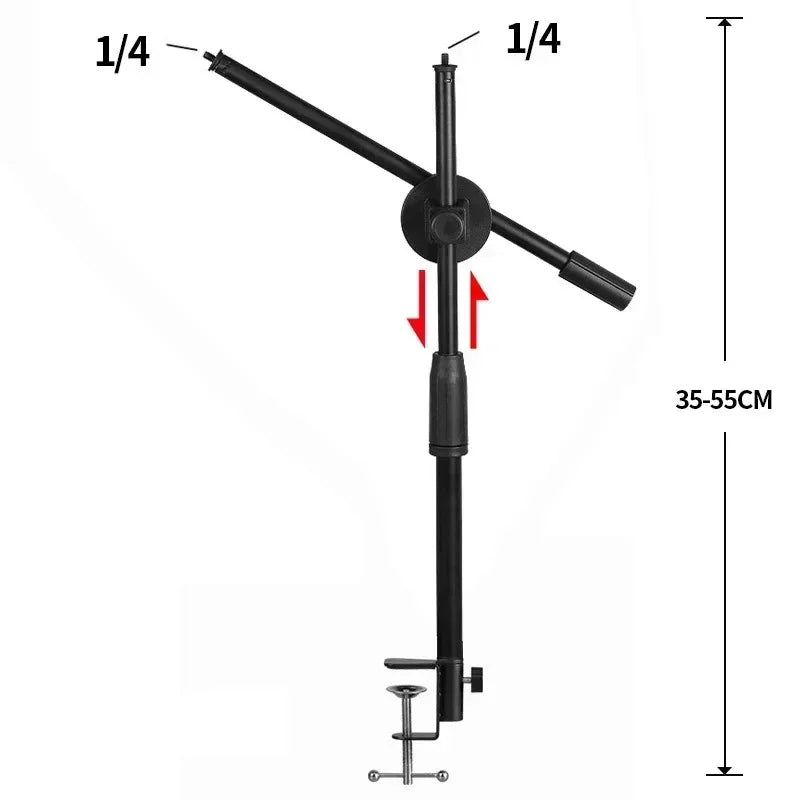 Horizontal Tripod for Phone Smartphone Table Overhead Tripe Stand for Mobile Cellphone Filming Photography Articulated Arm - Kergle