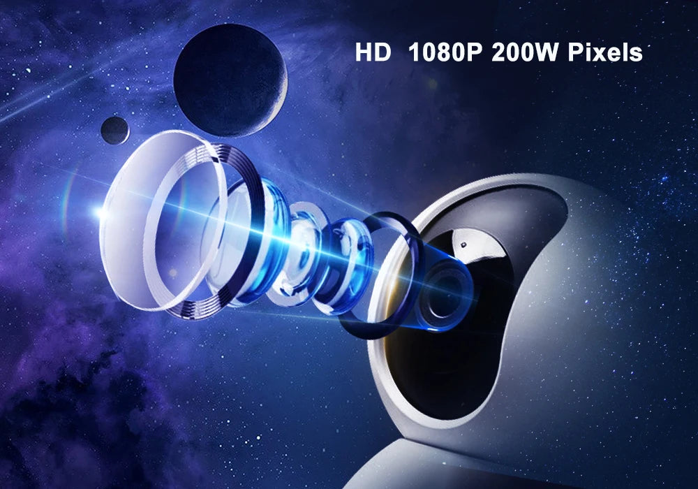 Smart Camera 1080P 360 Angle WiFi Night Vision Webcam Video IP Camera Baby Security Monitor AI Auto Tracking for Smartlife APP