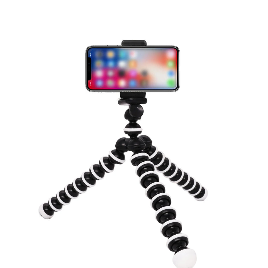 Tripods Tripod for Phone, Mobile Camera Holder Clip, Smartphone Monopod Stand, Octopus Mini Tripod Stativ - Kergle