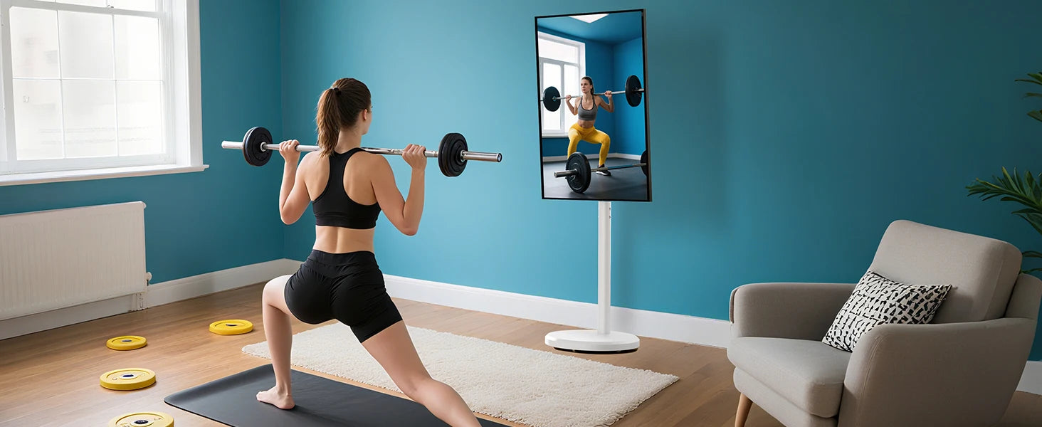 Rolling TV Cart for 10-42 Inch TV Stand Mobile Computer Stand Vertical Monitor Stand Screen Hanger Floor Art Display Stand - Kergle