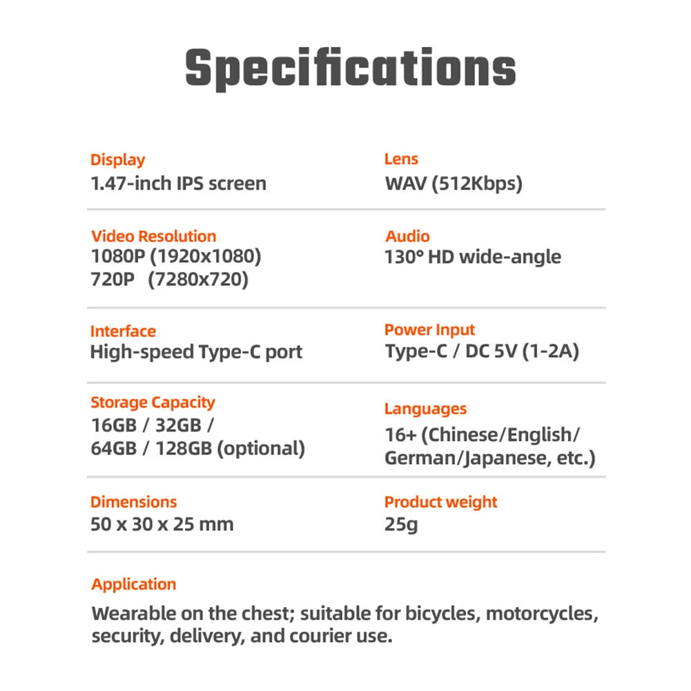 Thumb Actions Camera HD Motion Recorder Camera Cycle Riding VCR Pet Camera Mini Portable Sports DV Body-Cam For Photography