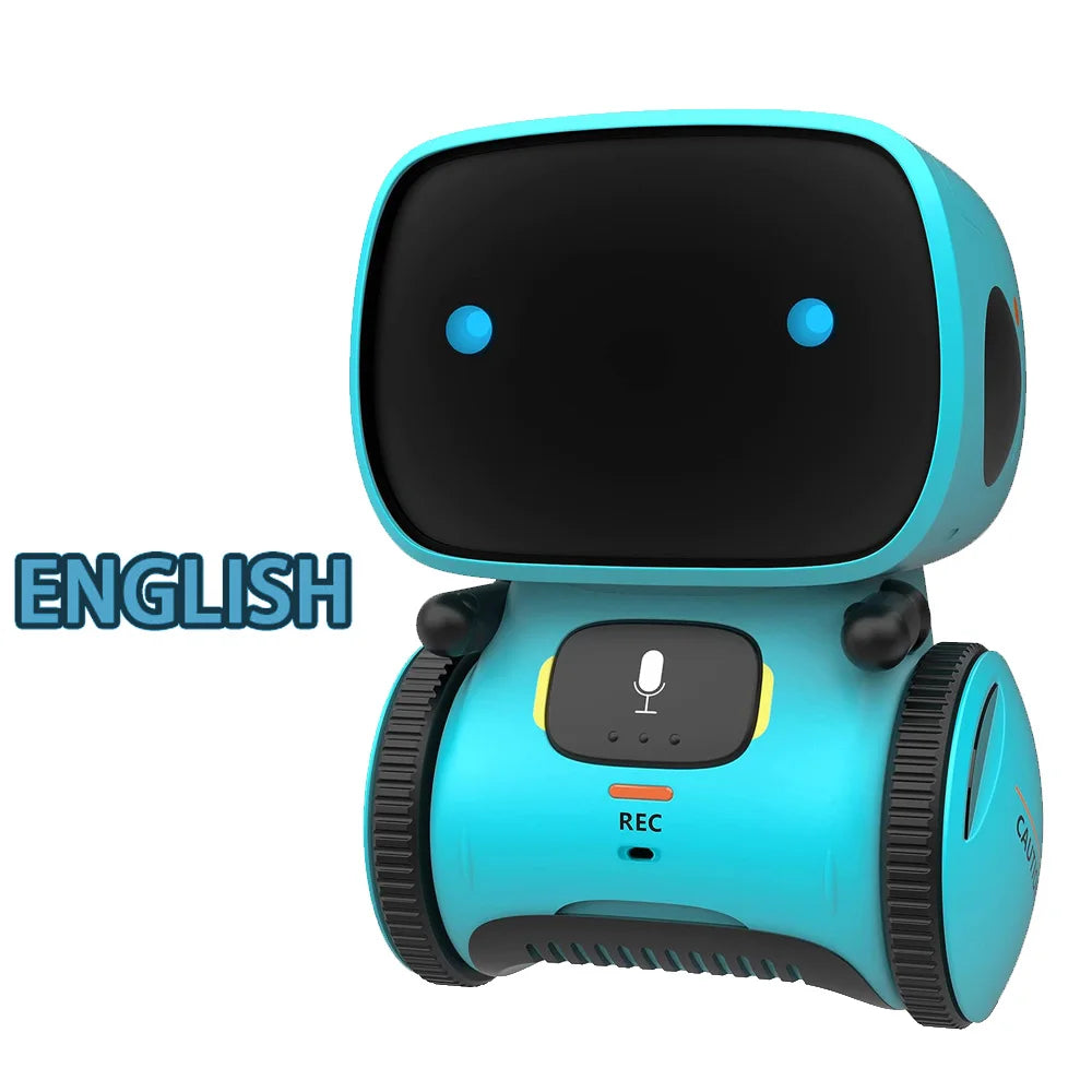 Toy Robot Intelligent Robots Russian & English & Spanish Version Voice & Touch control Toys Interactive Educational RC Robot - Kergle