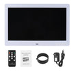 10 Inch Wide LCD Screen Digital Photo Frame 1024 * 600 High Resolution Electronic Photo Frame with MP3 MP4 Video Player Calendar - Kergle