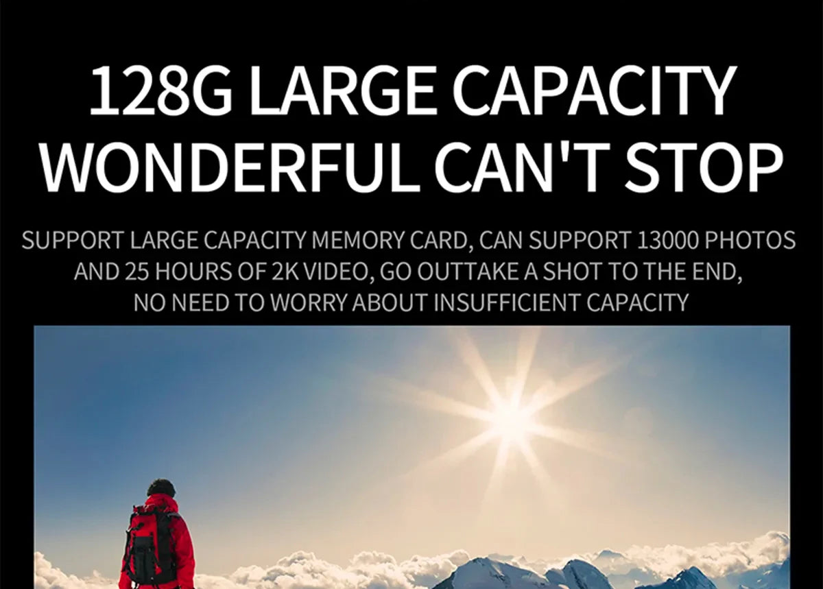 Action Camera 4K60FPS WiFi Anti-shake Action Camera With Remote Control Screen Waterproof Sport Camera drive recorder - Kergle