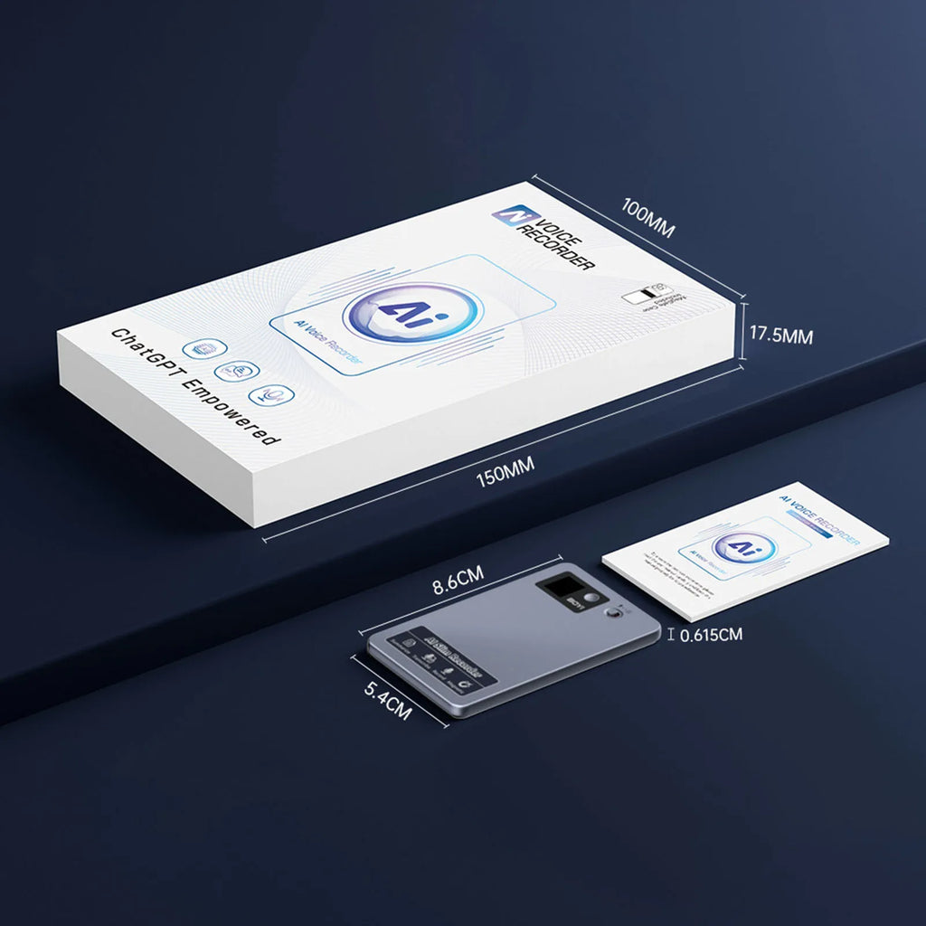 AI Mag-safe Voice Recorder, Notetaking Device for Meetings & Lectures, AI Transcription & Summarization for 118+ Languages
