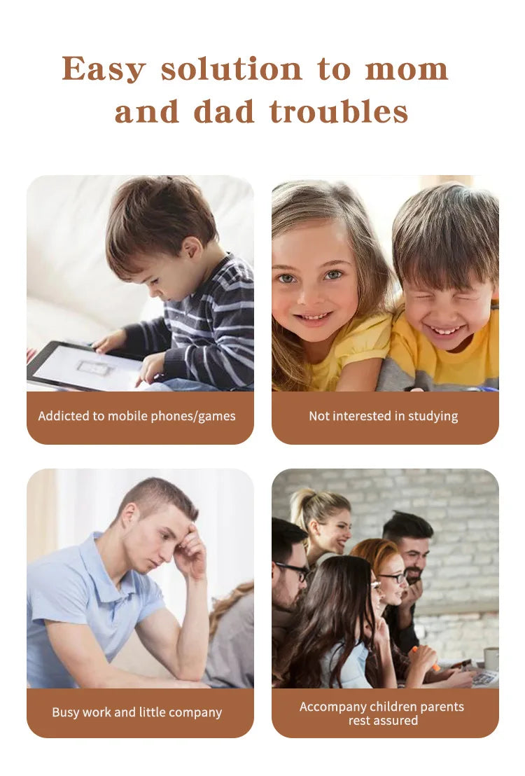 2026 Smart AI Robot WiFi Early Education Toys for Children Speech Recognition & Voice Interactive Educational Learning Machine - Kergle