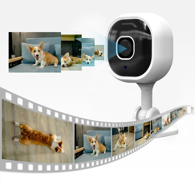 Smart 1080p Wi-Fi Smart Home Security Camera , HD,Real-time APP Alerts, 2-Way Audio, with Motion Tracking for Baby & Pet - Kergle