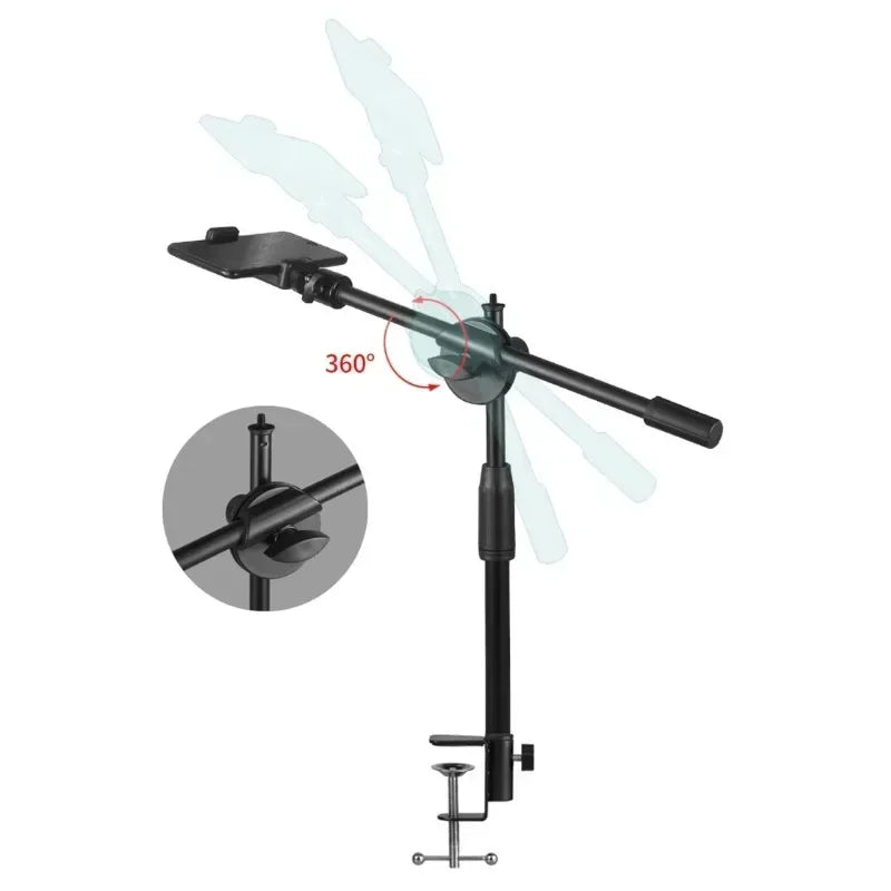 Horizontal Tripod for Phone Smartphone Table Overhead Tripe Stand for Mobile Cellphone Filming Photography Articulated Arm - Kergle