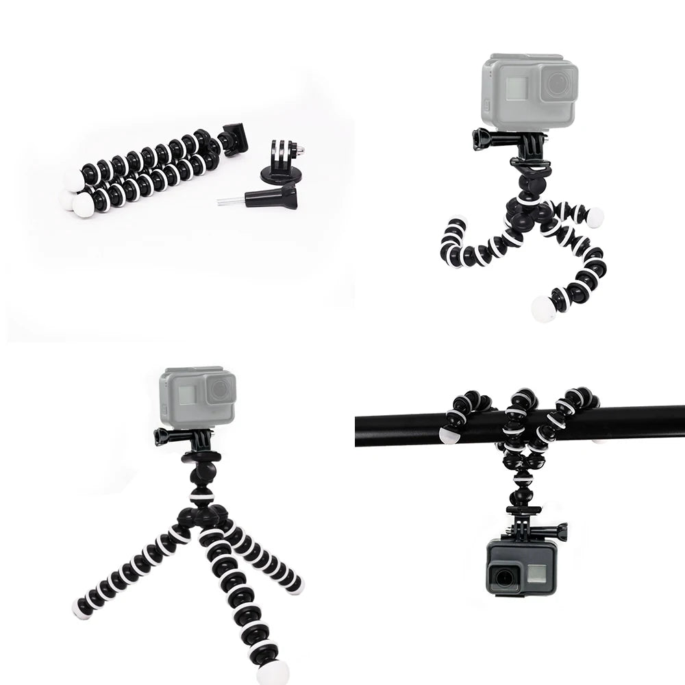 Tripods Tripod for Phone, Mobile Camera Holder Clip, Smartphone Monopod Stand, Octopus Mini Tripod Stativ - Kergle