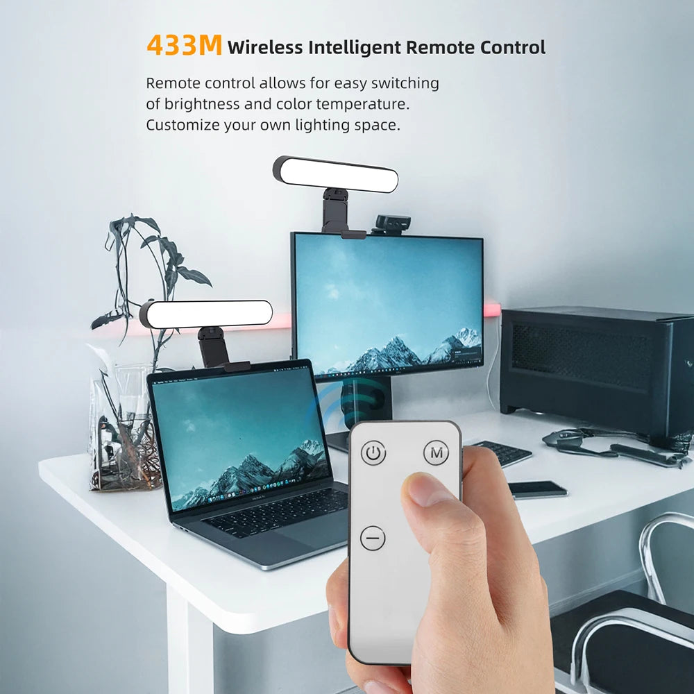 Video Conference Light Computer Light For Video Conferencing Video Call Lighting Adjustable Brightness Live Stream Light Phone - Kergle