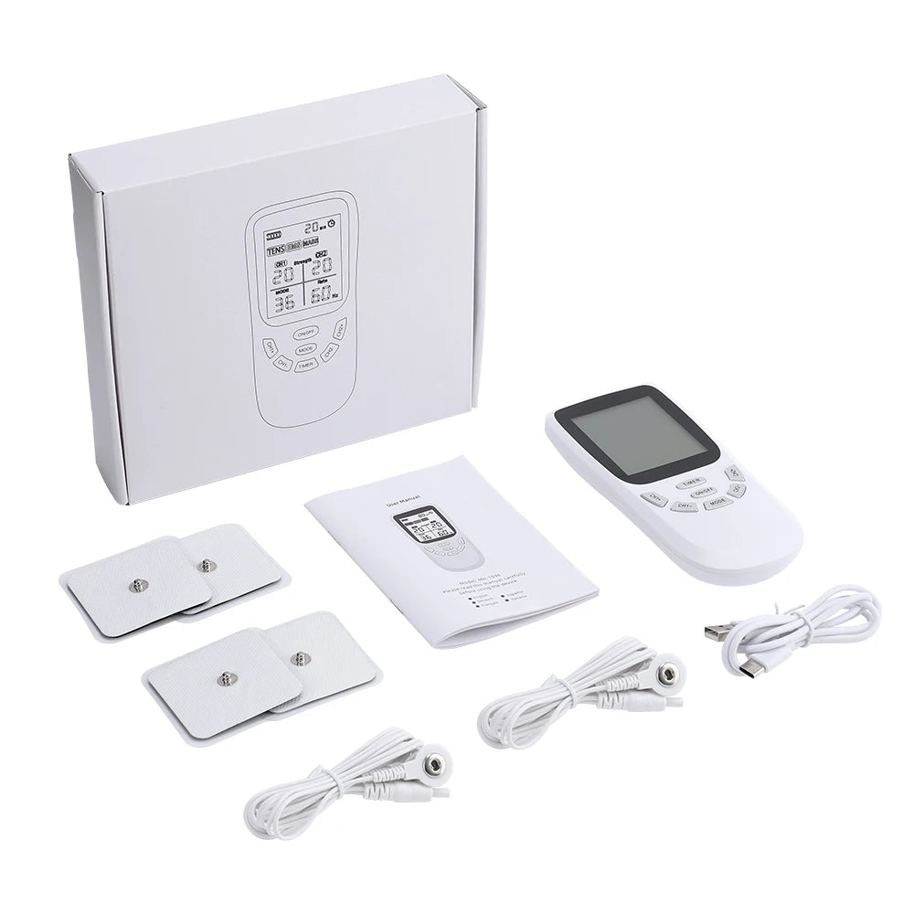 Electronic Pulse Massager TENS EMS Muscle Stimulator Physiotherapy Instrument Multiple Output Meridian Apparatus Health Care - Kergle