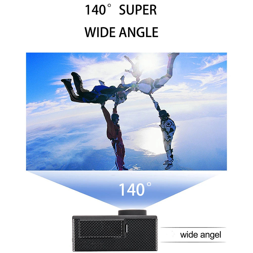  Action Camera 4K WiFi 2.0 Inch Touch Screen 140° Wide Angle Video Recording 30M Waterproof Bicycle Motorcycles Sports Cameras - Kergle