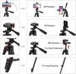 Tripod For Phone Camera Tripod Stand with Bluetooth Remote Phone Holder Lightweight Universal Photography For Xiaomi Huawei DSLR - Kergle