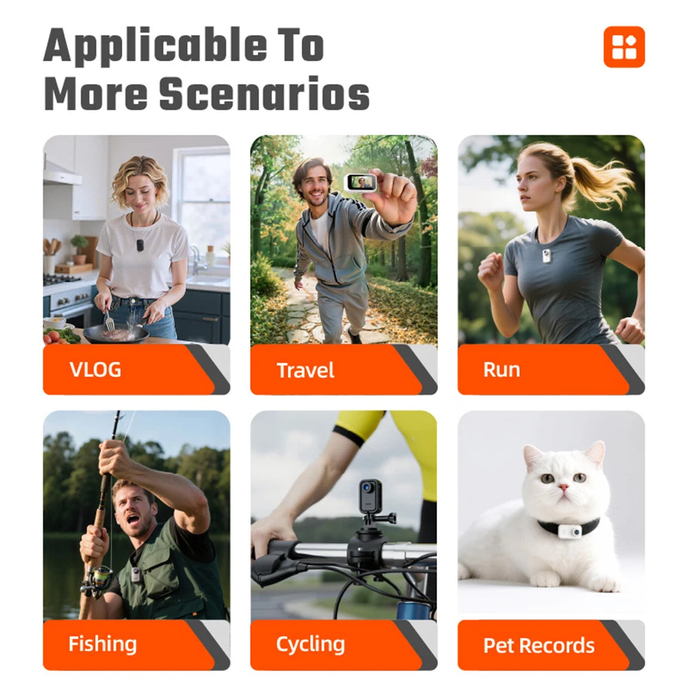 Thumb Actions Camera HD Motion Recorder Camera Cycle Riding VCR Pet Camera Mini Portable Sports DV Body-Cam For Photography